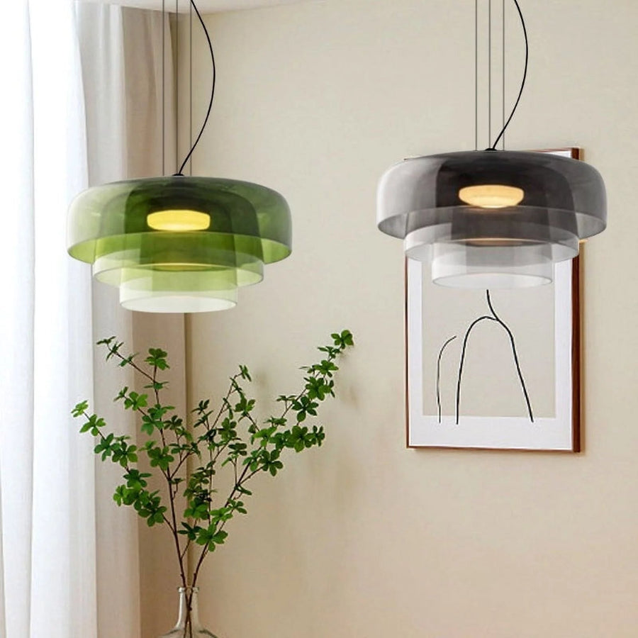 OLVINA - Contemporary Glass Pendant Light