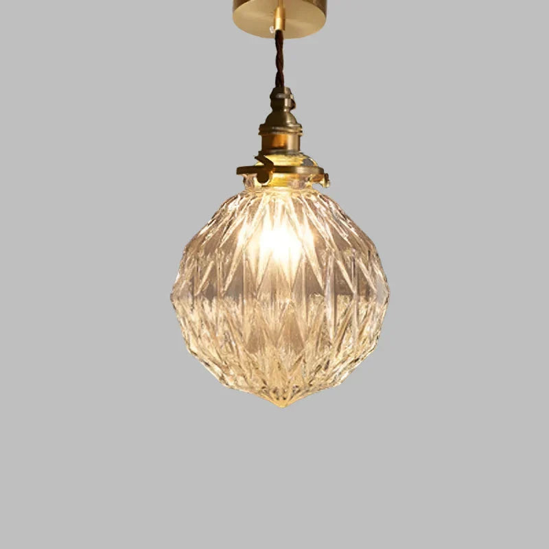 GLASSORY - Transparent Vintage Glass Pendant Light