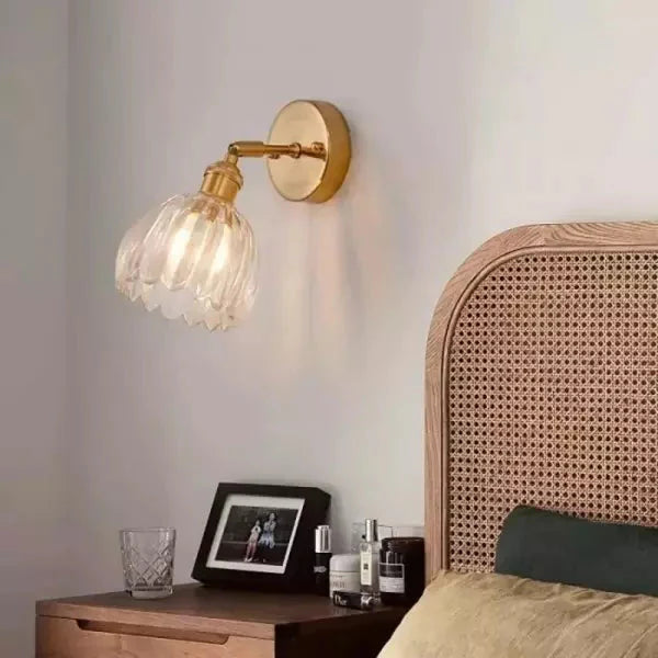 GLOVINA – Floral Inspired Glass Wall Light