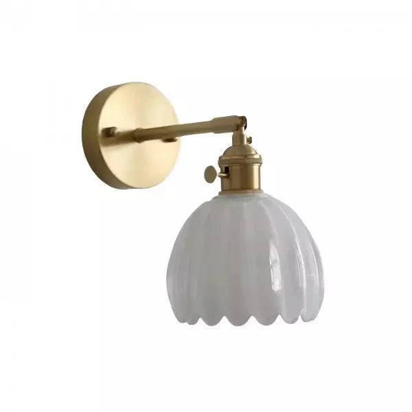 GLOVINA – Floral Inspired Glass Wall Light