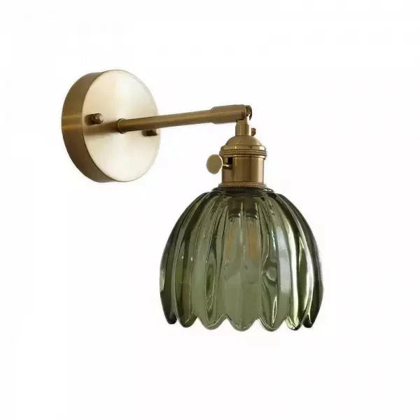 GLOVINA – Floral Inspired Glass Wall Light