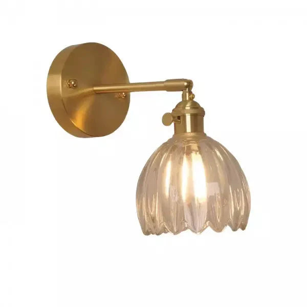 GLOVINA – Floral Inspired Glass Wall Light