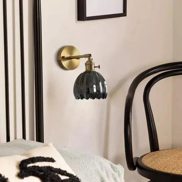 GLOVINA – Floral Inspired Glass Wall Light